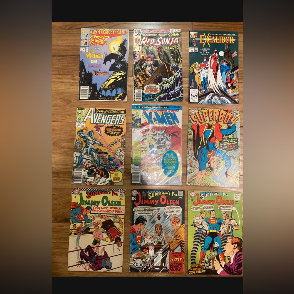 Marvel and DC comics